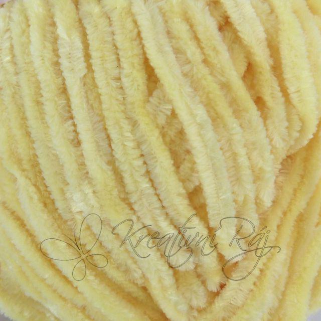 Pletací příze Velvet (90002) - vanilková DOPRODEJ