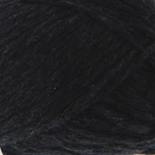 Pletací příze Pearl Cotton (39) - černá se třpytem